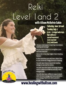 Reiki Level 1 and 2 @ Soul Body Ojai 